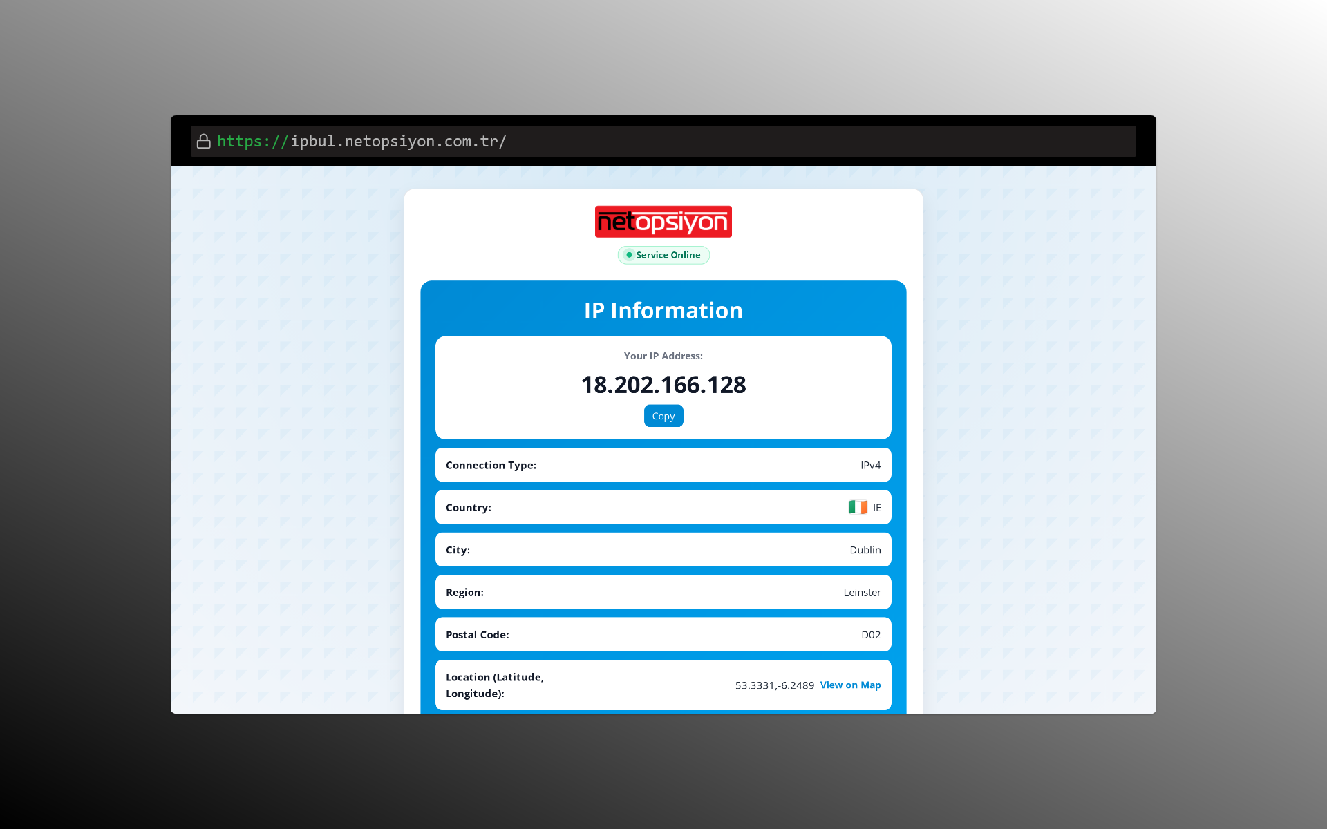 IP Adresini Öğren