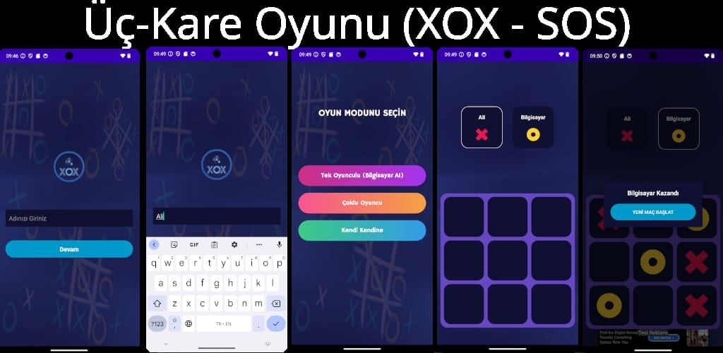 Üç-Kare Oyunu (XOX / SOS)